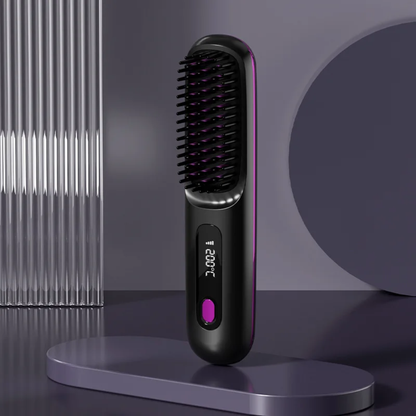 Cepillo alisador para cabello corto